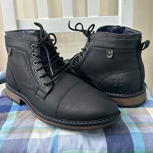 B-52 by Bullboxer Men's Black Lace-up Ankle Boot Size 10.5